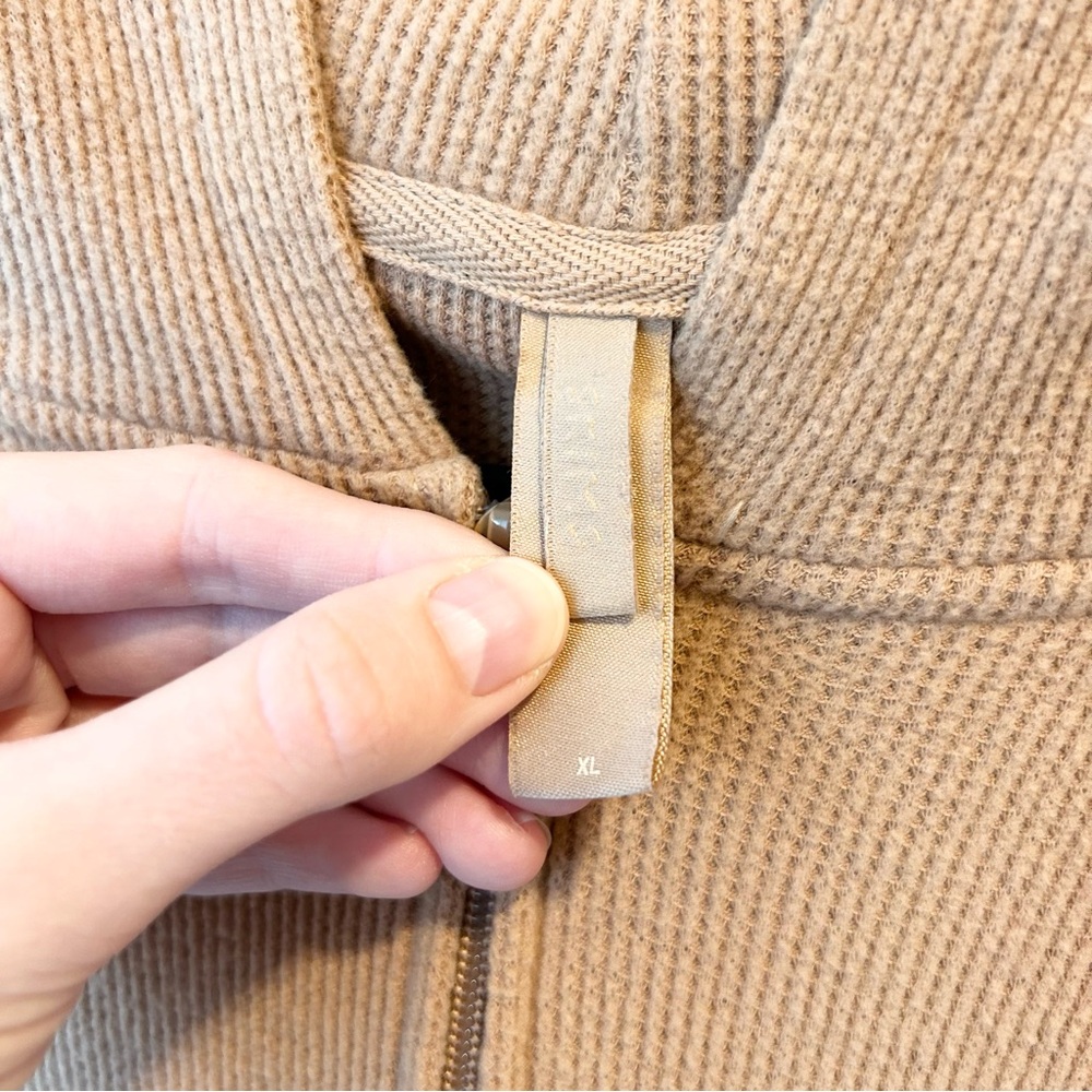 Skims Lounge Hoodie Waffle Tan Size Extra Large - Picture 8 of 12